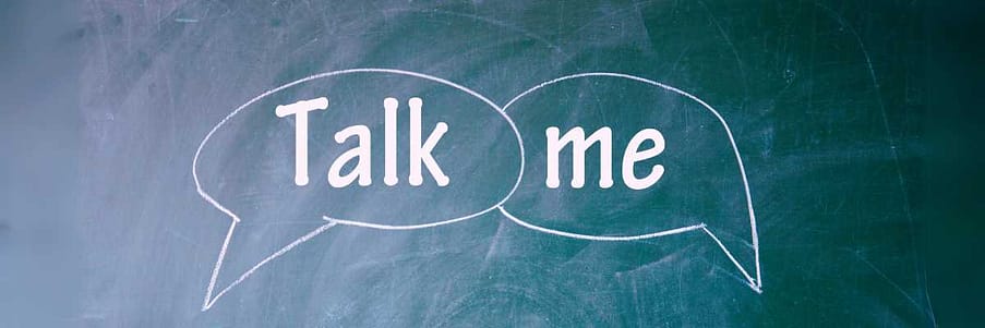 talk to me comment on my blog